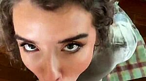 Hot Canadian Blonde Eden Ivy Gags on Cock Deepthroat Sloppy POV Facial