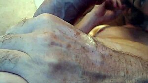 curvy ebony fists her fat pussy solo in living room