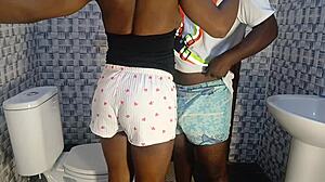 Plumber Pounds Tight 18yo Daughter's Pussy In Bathroom