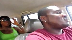 Dominican Ebony Amateur's Big Booty Bounces In Rough Outdoor Creampie Debut