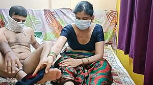 Desi Bhabhi's Bent-Over Doggystyle Anal Creampie With Driver