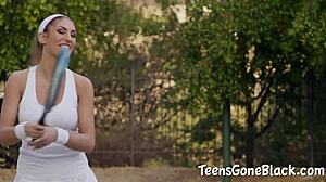 large titted slut slurps and throats huge black cock deep