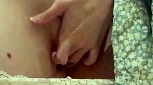 i got caught slipping into this cute dress feeling my big natural tits and ass