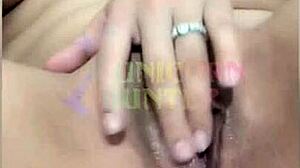 RUBBING MY PUSSY LED TO FINGERING MY TIGHT ASSHOLE!