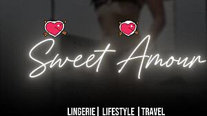 A sweet homemade striptease in lingerie undressing solo on my bed taking clothes off softly at home