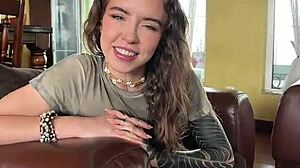 Hot Canadian Blonde Eden Ivy Gags on Cock Deepthroat Sloppy POV Facial