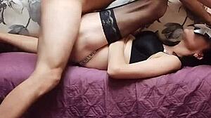 'watch mature wife's stockings ass tremble in homemade pov anal'