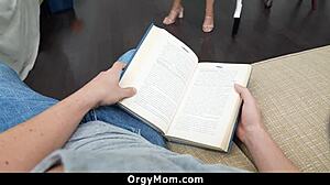 Lonely Big Tits Housewife Fucks Stepsom in Taboo Orgy