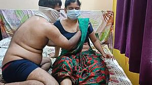 Desi Bhabhi's Bent-Over Doggystyle Anal Creampie With Driver