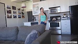 haven rae and sydney cole tease stroke huge cocks in playful petite blonde fun