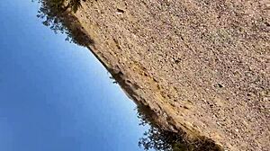 Petite Ebony Cheats With Bbc Bends For Doggystyle Outdoor