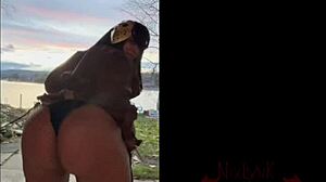 Nixlynka shakes big ass in sexy friday the 13th jason cosplay