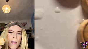 i edge my big dick then cum on cookie and eat jessica bloom