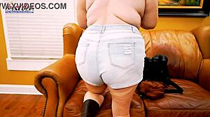 Blue Haired Busty Dixie Deepthroats Then Doggystyle Wet Pussy Pounding