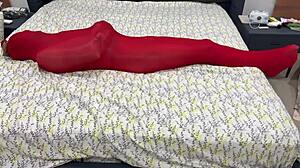 i'm locked tight in pantyhose bondage cocoon stretched helpless