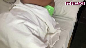 taboo raw sex in matrimonial bed stepbro pulls condom off