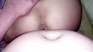 Rich lover's ass cheeks tease voyeur