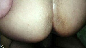 Rich lover's ass cheeks tease voyeur