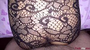 Narrow ass begs slower during monster cock anal