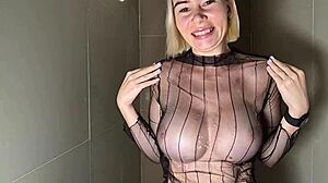 Beauty Showers with Huge Wet Tits Exposed!