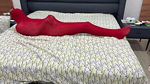 i'm locked tight in pantyhose bondage cocoon stretched helpless