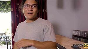 Teen Ginger Sucks Old Daddy Dick For Rent Cash