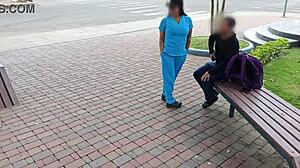 mexican nurse secretary blows patients in hospital shamefully