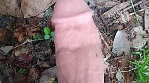 Morning Outdoor Piss With My Long Thick Penis