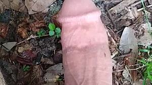 Morning Outdoor Piss With My Long Thick Penis