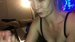 Deepthroating monster cock for huge cum mouthful