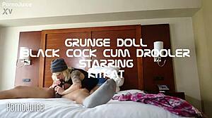 Grunge Blonde Doll Kitkat Drools Black Cock Cum Trailer
