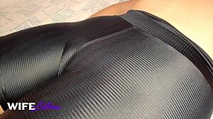 gym latina wife teases trainer with tight pussy curves