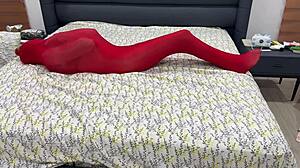 i'm locked tight in pantyhose bondage cocoon stretched helpless