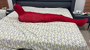 i'm locked tight in pantyhose bondage cocoon stretched helpless