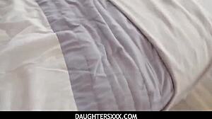 Skinny Violet Rain Fucked Deep by Stepdad After Shower