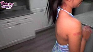 hardworking babysitter kiana kumani creampied deep by seth gamble