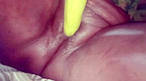 desi bhabhi fucked brinjal dildo wet pussy cumshot