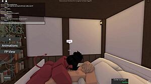 ROBLOX DEVIL BITCH GAGS ON MASSIVE COCK!