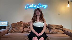 Curvy Redhead Nurse Casting Blowjob And Cowgirl Ride