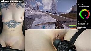 Twitch goth streamer rust naked vibrator pussy tease part 2