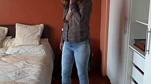 Stepmom Teases Big Ass on All Fours for Cum