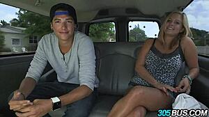 Blonde Big Natural Tits Teen Begs for Public Bus Creampie Humiliation