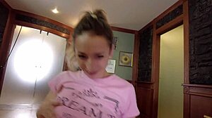 get on your knees pretty young bitch and deepthroat my hairy cock now