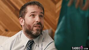 Lexi Luna's huge tits bounce as stepmom fucks stepson beside oblivious husband