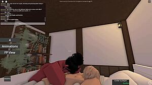 ROBLOX DEVIL BITCH GAGS ON MASSIVE COCK!