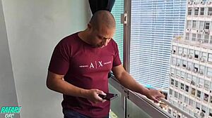 brazilian milf secretary with big tits and natural curves gives ass to boss big cock blowjob