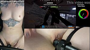 Twitch goth streamer rust naked vibrator pussy tease part 2