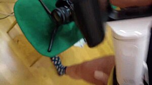 get on your knees pretty young bitch and deepthroat my hairy cock now