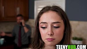 Petite babysitter Daisy Fox becomes fuck toy POV