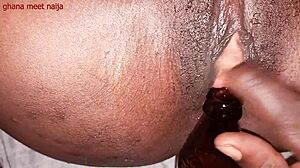 ghana ebony with onion booty fucks malt bottle deep